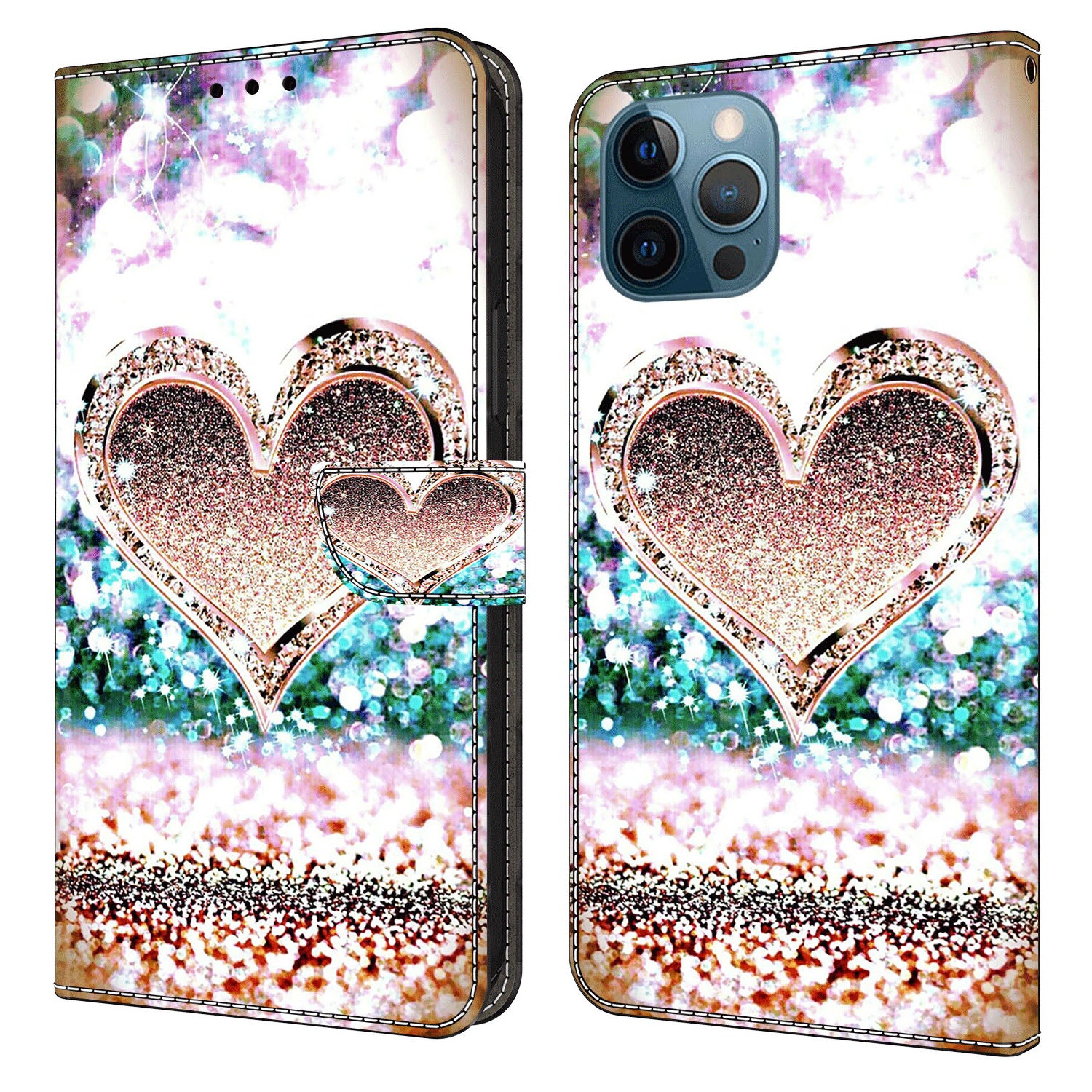 Leather Phone Case for iPhone 13 Pro Max Printed 3D Pattern Wallet Stand Magnetic Closure Cover Leather Phone Case for iPhone 13 Pro Max Printed 3D Pattern Wallet Stand Magnetic Closure Cover